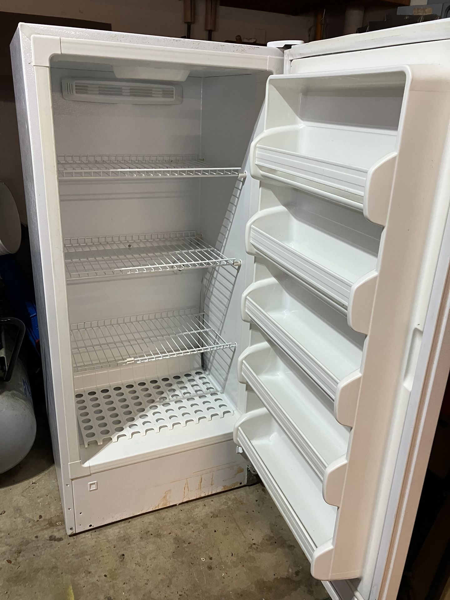 Lightly Used Frigidaire Stand Up Freezer for Sale in Highland Charter