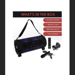 Pyle Bluetooth Boombox Street Blaster Stereo Speaker Pyle Bluetooth Boombox Street Blaster Stereo Speaker - Portable Wireless Power FM Radio / MP3 Sys