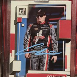 2023 Cole Custer Donruss Autographed Racing #64 trading card, w/COA