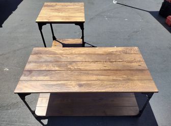 Coffee Table with End Table 