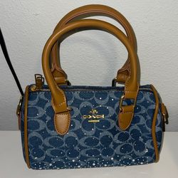 coach denim purse