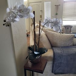 2 Silk Orchid Plants Large, Med Size