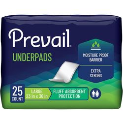 Prevail Disposable Underpad Fluff 23X36 UP-150/2 25 Pads