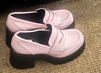 SODA Pink Chunky Platform Loafers Cute & Trendy