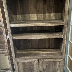 Sauder Select 3-Shelf Bookshelf Vintage Oak Finish