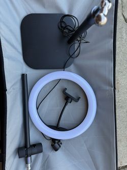 LED Ring Light with Stand and Phone Holder