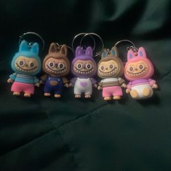 Mini Labubu Keychain Dolls Without Box