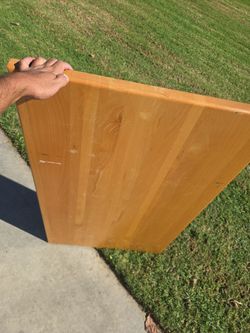 Real Wood Restaurant Tables. Fits 4-6 Chairs.  Iron Base