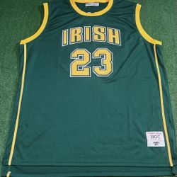 BRAND NEW LeBron James Headgear Classic High School Irish Basketball Jersey Size 6XL 