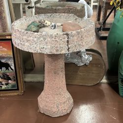 Stone Birdbath  Vintage