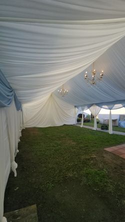 Carpa 20x30 Con Draping Y 2 CANDELABROS DE LUJO 
