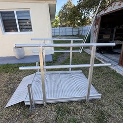 Aluminum Wheelchair Ramp with Handrails – Heavy Duty