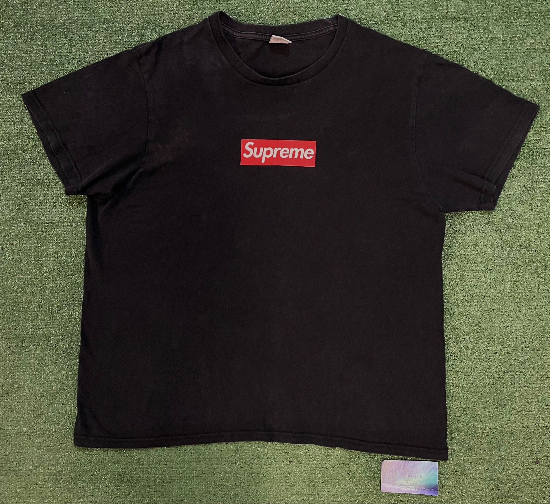 Supreme 20th anniversary black box logo tee