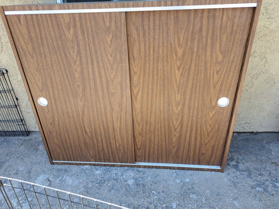 3 Shelf Cabinet With Sliding Door