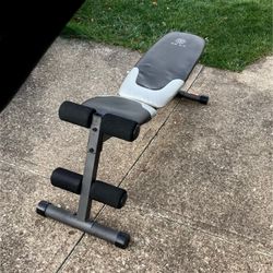 Gold's Gym XR 5.9 Adjustable Slant Workout Weight Bench Incline Decline weights Dumbbell press Sit-up 