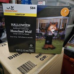 Brand New 7ft Tall  Hunched Wolf Halloween Inflatable."CHECK OUT MY PAGE FOR MORE DEALS "