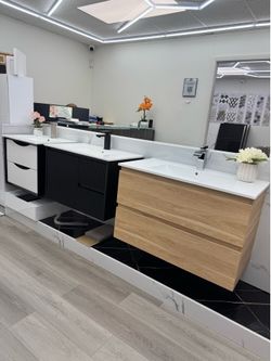 Wall-Hung Bathroom Vanity with Basin