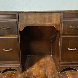 Antique Hideaway Typewriter Desk