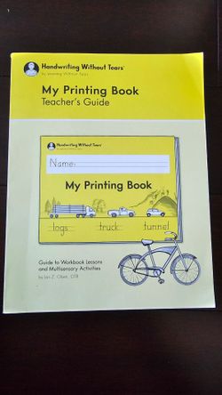 Handwriting Without Tears My Printing Book Teacher's Guide Grade 1
