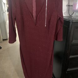 Burgundy Dress 