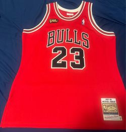 Michael Jordan Chicago Bulls Red 1997-98 Authentic Jersey(XL)