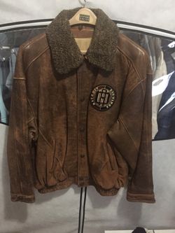 RED WINGS AVIATOR BOMBER LEATHER JACKET