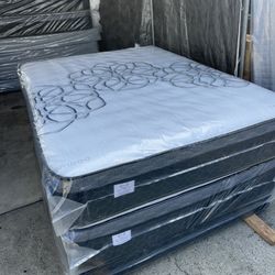 Cal King Size Mattress Pillow Top New 