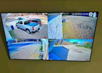 4 SECURITY CAMERAS CAMARAS DE SEGURIDAD💯Installed💯COLOR NITE VISION💯