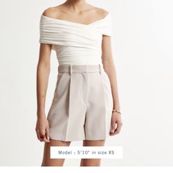 Abercrombie Sleek Seamless Ruched Wraped bodysuit