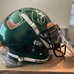 Ray Lewis Signed And Autographed Miami Hurricanes Fullsize Authentic Helmet Radtke Coa