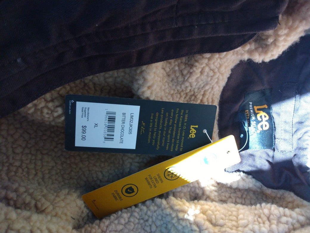 Hooded Premium XL Lee Fleece Lined Jacket