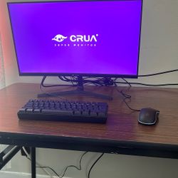 CRUA 24 165Hz/180Hz Curved Gaming Monitor 