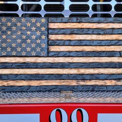 Subdued Wooden American Flag