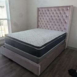 Queen Size Pink Bed -Atlanta Same Dsy Delivery 