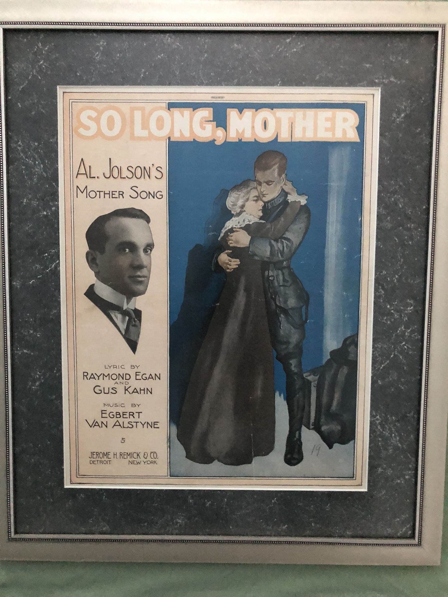 Framed Sheet Music And Other