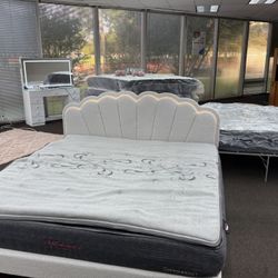 New King Size Bed With LED lights