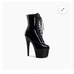 Black Boot Pleaser Shoes