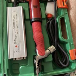 Sheep Shears, Adjustable Professional Electric Sheep Shears, Electric Animal Care Shears, Wool Shea (Red 110v) Size: 110v Color: Red へ