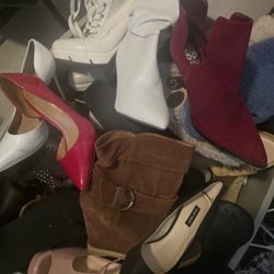 HIGH HEELS,  BOOTS,  SANDALS