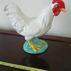 vintage Italian ceramic chicken figurine