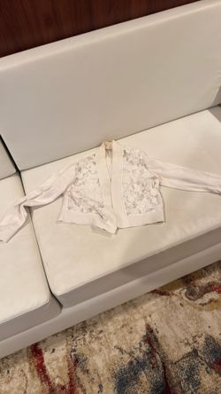 Teen white lace jacket