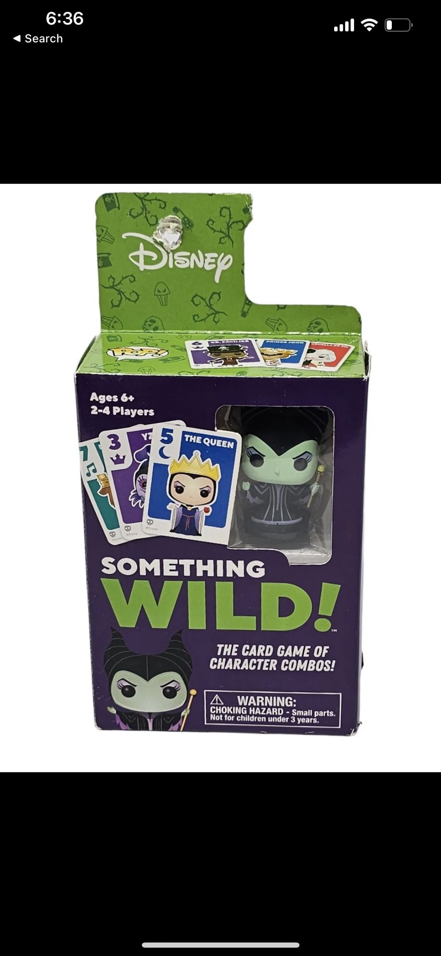 Funko Disney Something Wild Villains Card Game Maleficent Multiplayer Fun 4 All