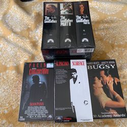 VHS Gangster Collection Movies New Sealed BUNDLE