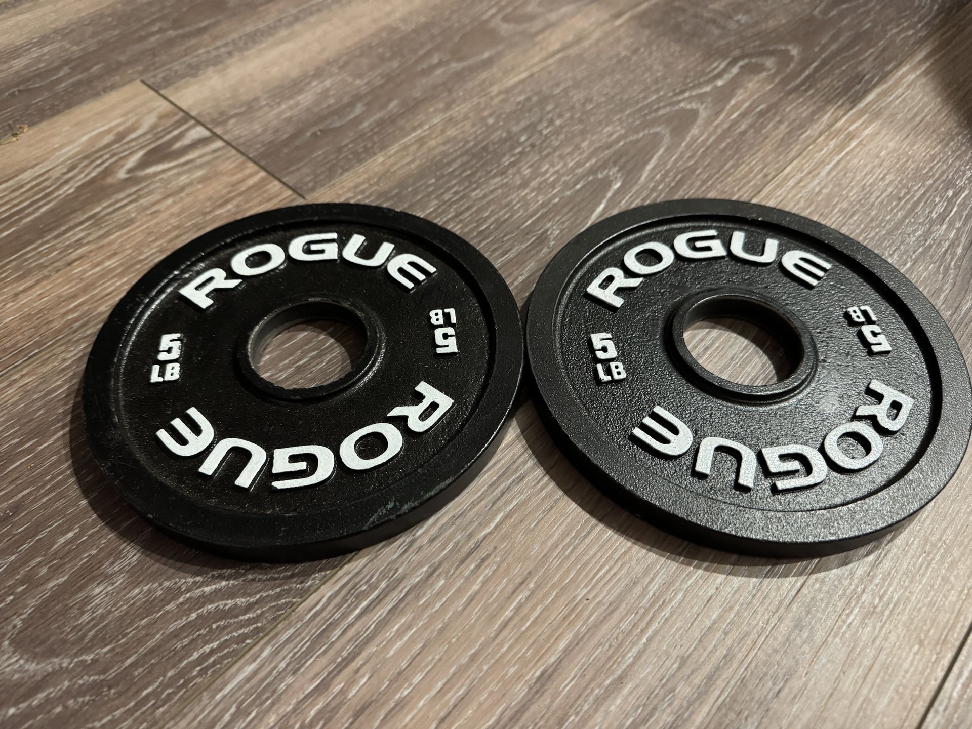 Rogue Fitness Calibrated 5 lb Steel Plates Pair