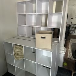 White 12 Cube Storage 