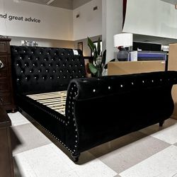 [OM] 🟪 Only $45 initial then take it home 🏡 Brand New  Noella Black Bed