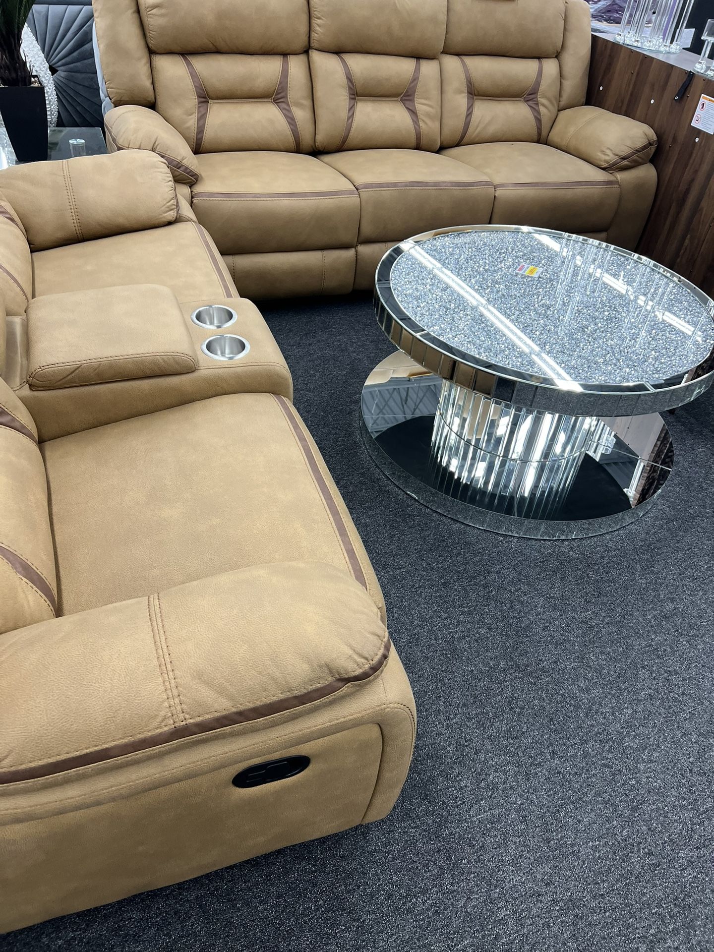 Stylish Reclining Couch And Loveseat!