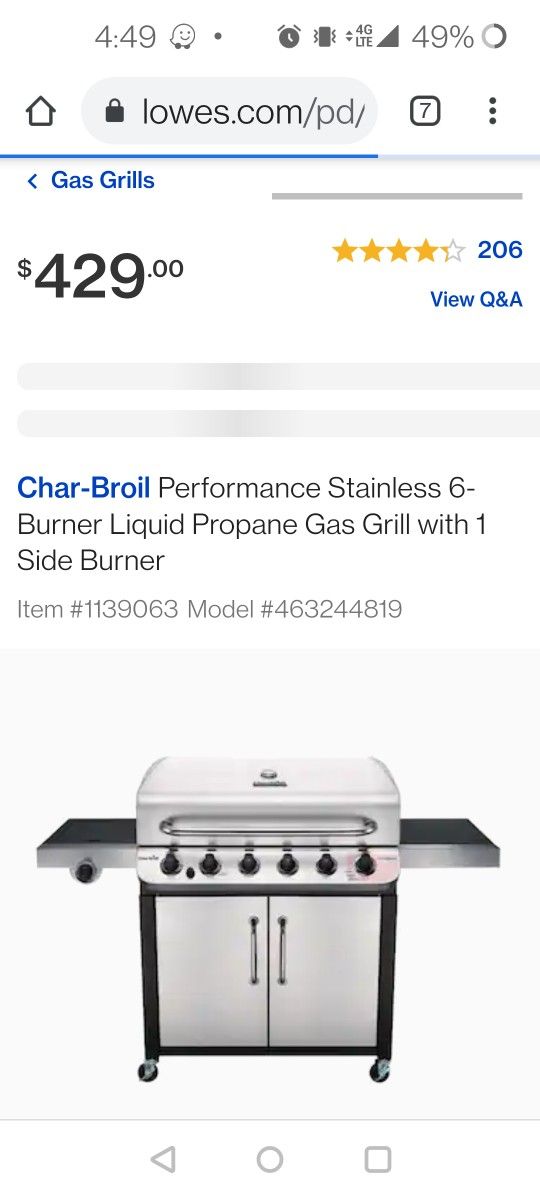 Barbecue Gaz Grill for Sale in North Miami Beach FL OfferUp