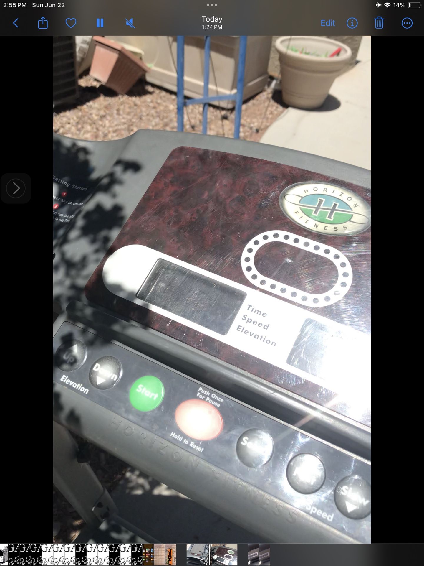 Horizon Fitness Omega II Treadmill