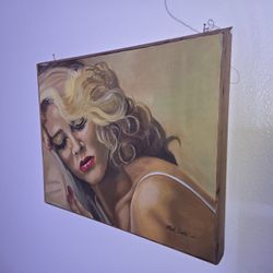 Original Painting Of Woman On Canvas